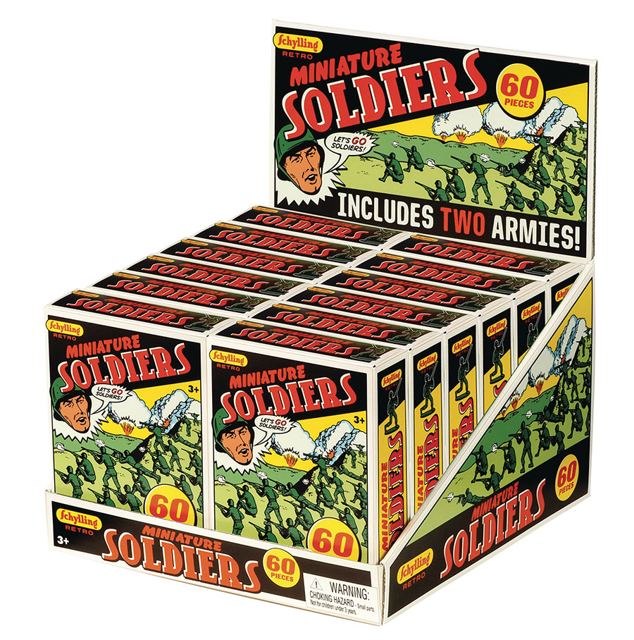 Retro Mini Soldiers 60-Piece Pack 12-Piece Display