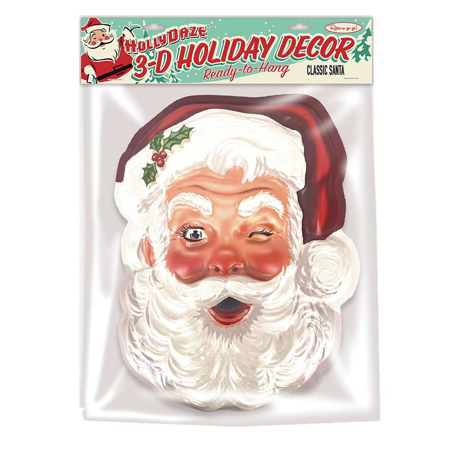 Doug P Gosh 3D Wall Decor - Classic Santa Claus