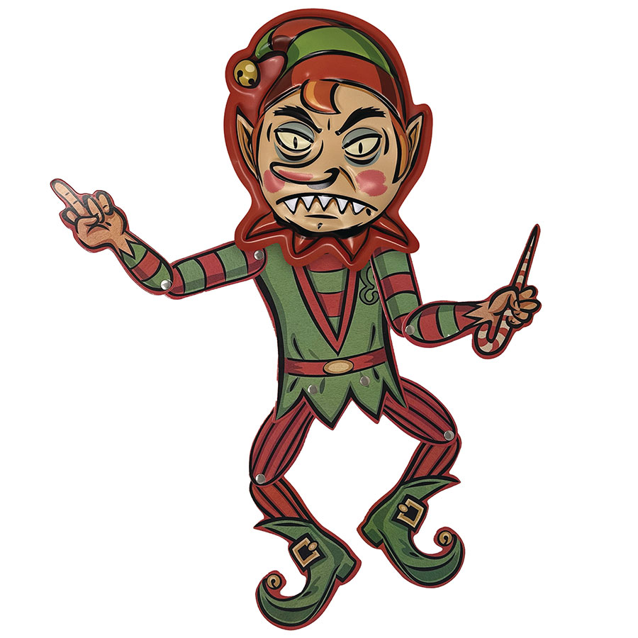 Cruddy Christmas Mini Monster Wall Decor - Angry Elf