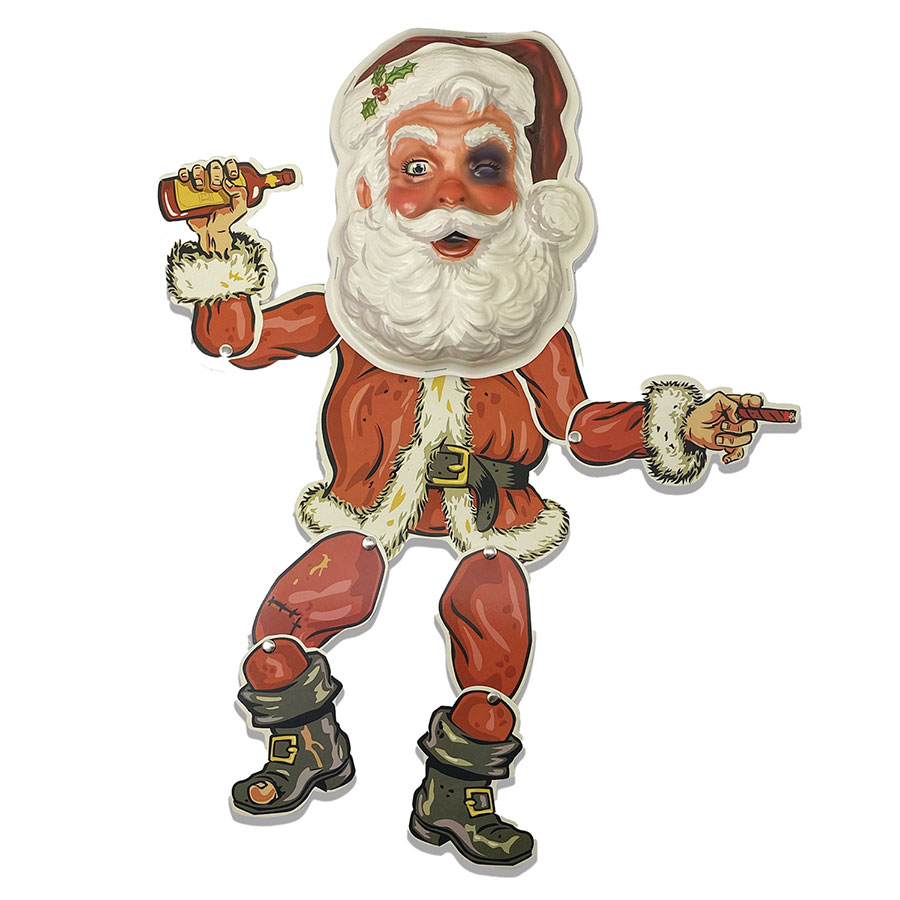 Cruddy Christmas Mini Monster Wall Decor - Mall Santa