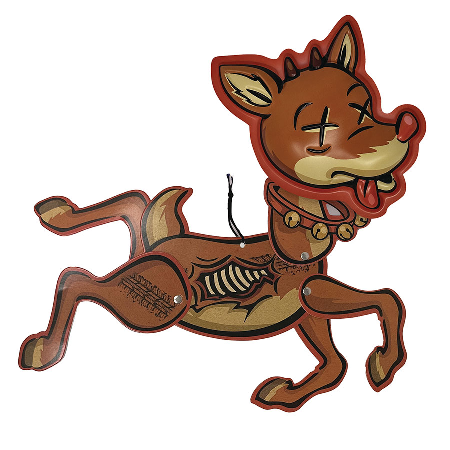 Cruddy Christmas Mini Monster Wall Decor - Rudy Reindeer