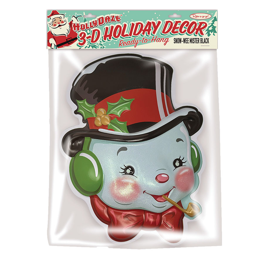 Doug P Gosh 3D Wall Decor - Mister Black Sno-Wee Snowman