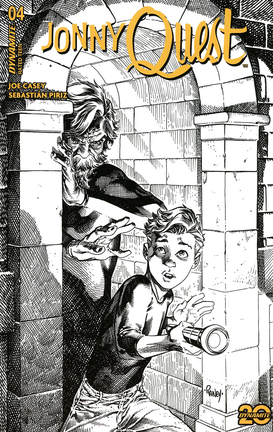 Jonny Quest Vol 2 #4 Cover G Incentive Tom Raney Line Art Cover