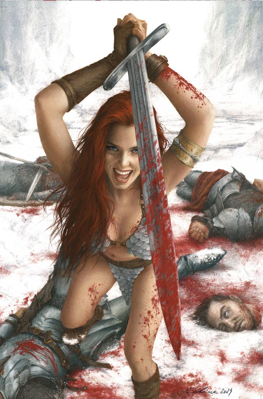 Red Sonja Death And The Devil #3 Cover K Incentive Celina Virgin Cover