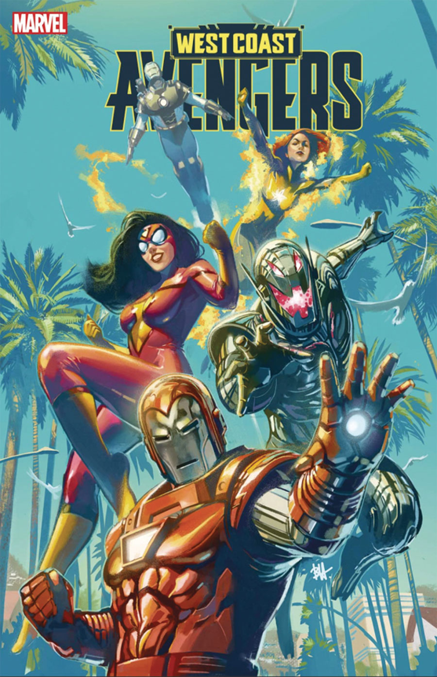 West Coast Avengers Vol 4 #1 Cover Q DF Signed By Gerry Duggan