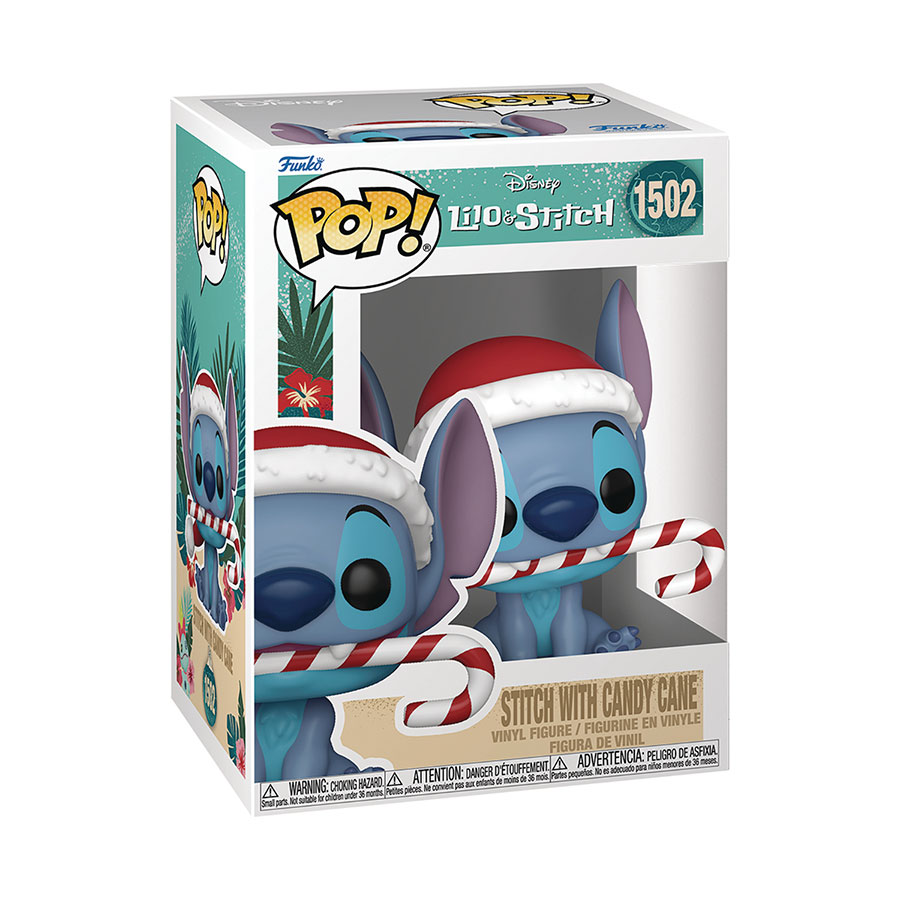 POP Disney Lilo & Stitch Holiday Stitch Candy Cane Stitch Vinyl Figure