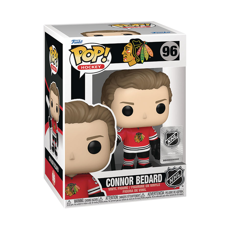 POP NHL Chicago Blackhawks Connor Bedard Vinyl Figure