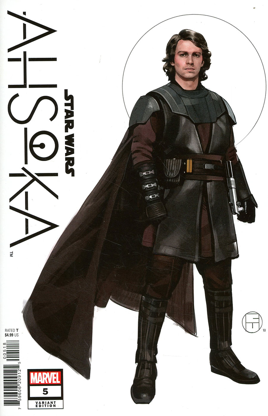 Star Wars Ahsoka #5 Cover C Incentive Concept Art Variant Cover
