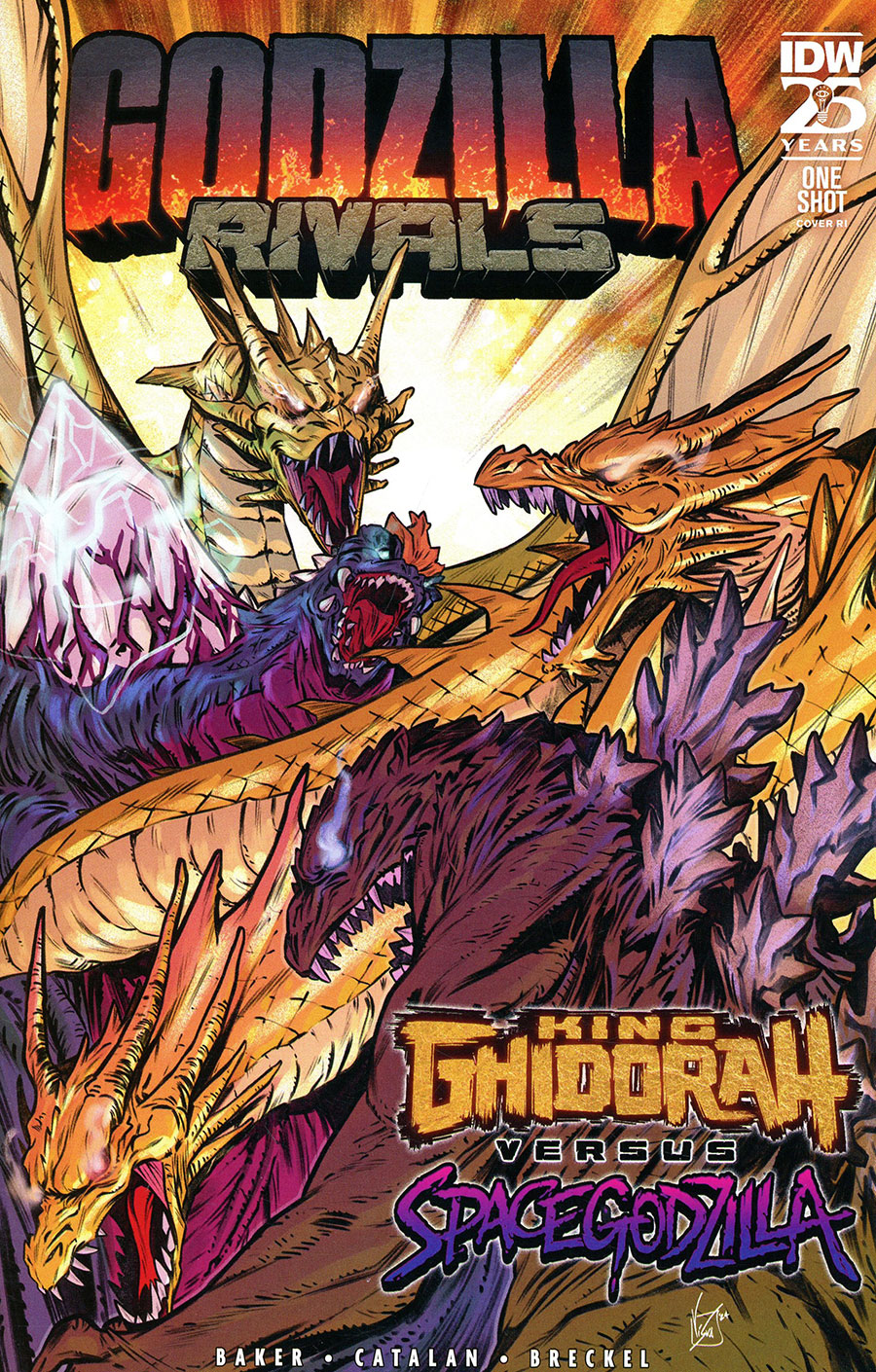 Godzilla Rivals King Ghidorah vs Spacegodzilla #1 (One Shot) Cover C Incentive Vincenzo Federici Variant Cover