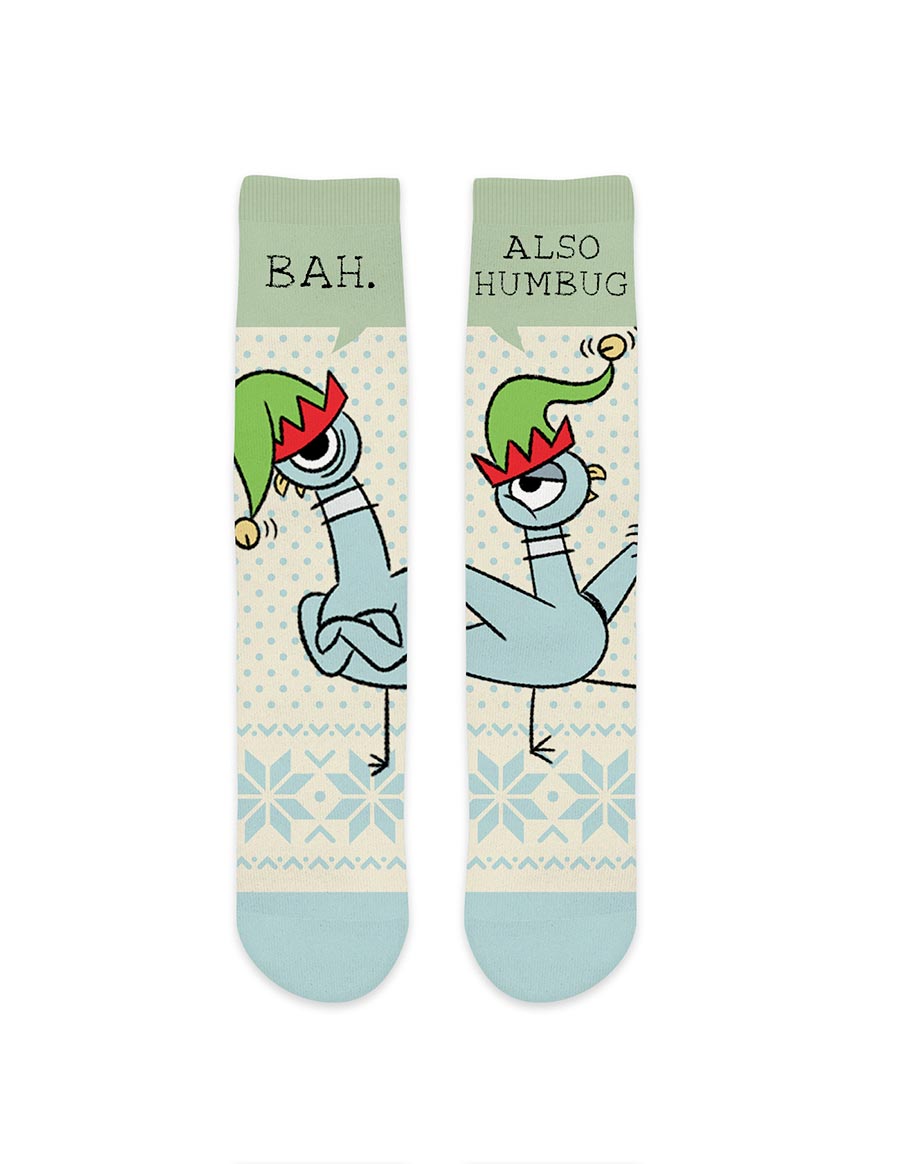 Dont Let The Pigeon Drive The Sleigh Cozy Socks Small