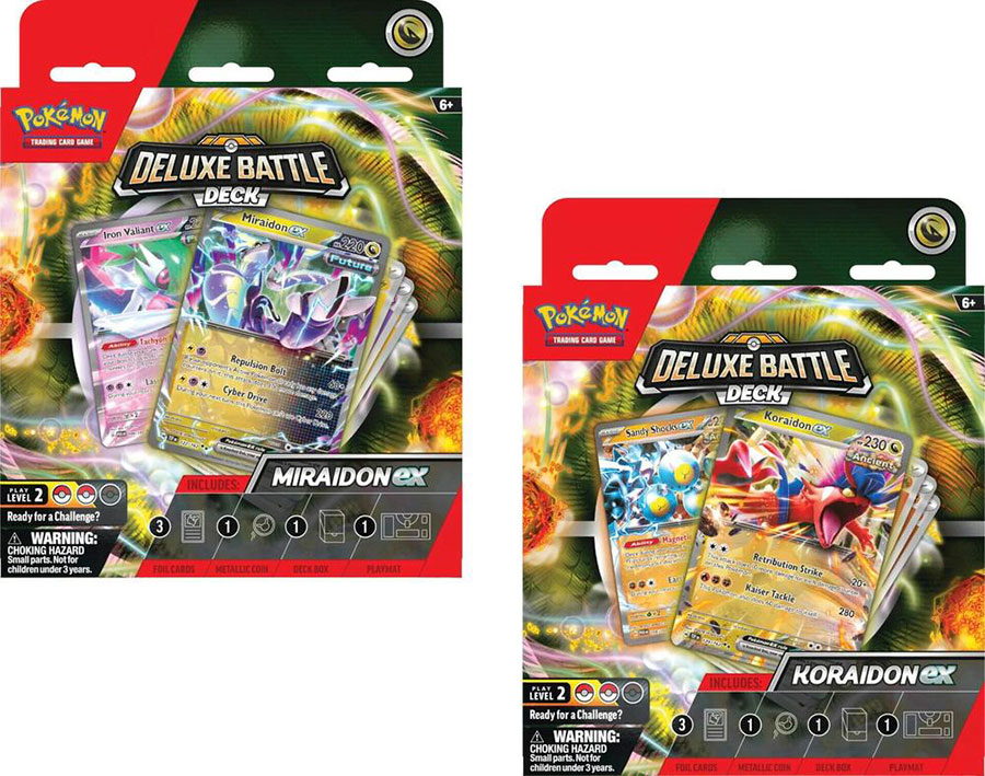 Pokemon Miraidon / Koraidon EX Deluxe Battle Deck Case (6-Count)