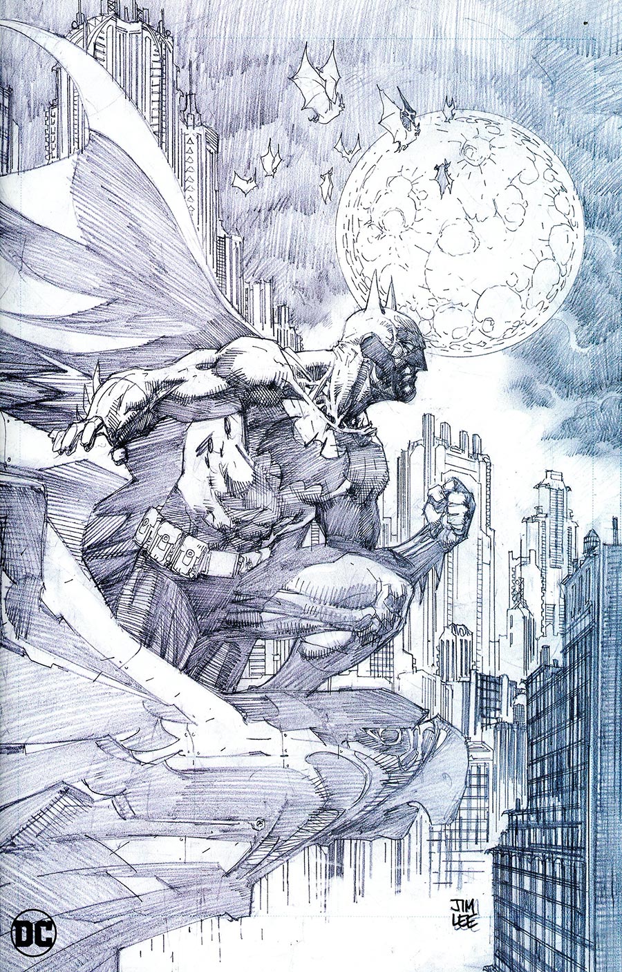 Batman The Long Halloween The Last Halloween #1 Cover G Incentive Jim Lee Black & White Virgin Cover