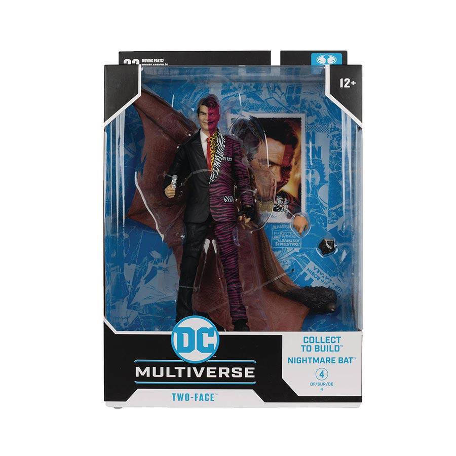 DC Multiverse Batman Forever Nightmare Bat Build-A-Figure Two-Face 7-Inch Action Figure