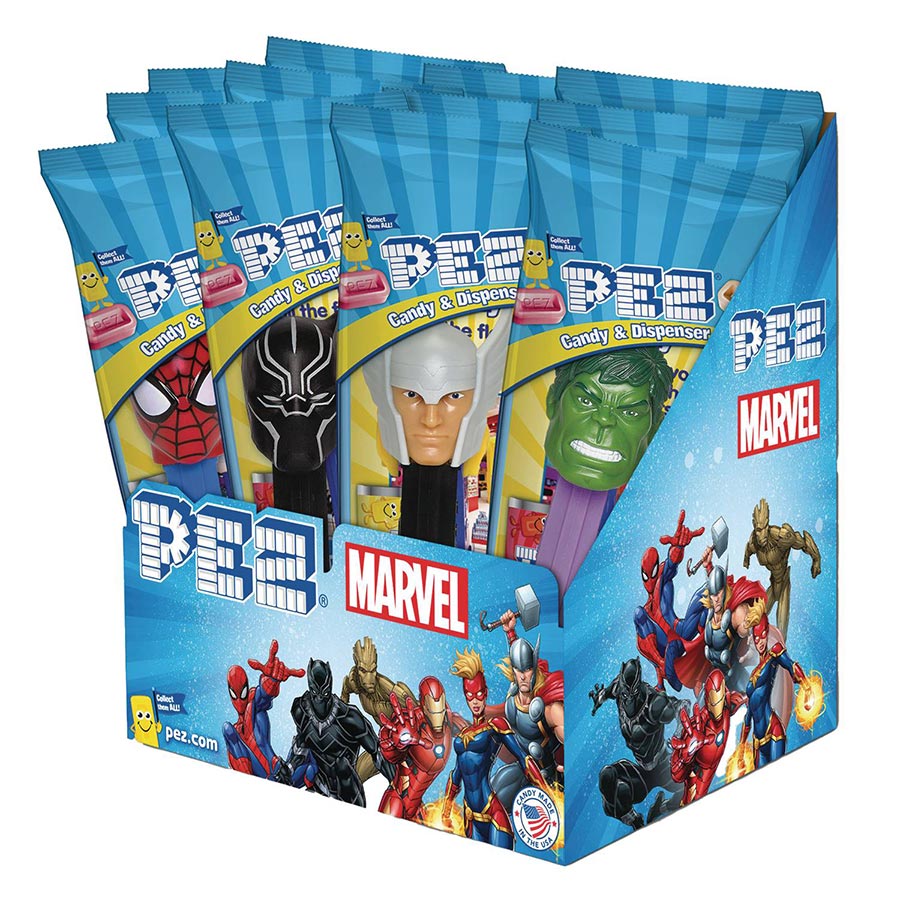 Marvel PEZ Poly Bag 12-Piece Display