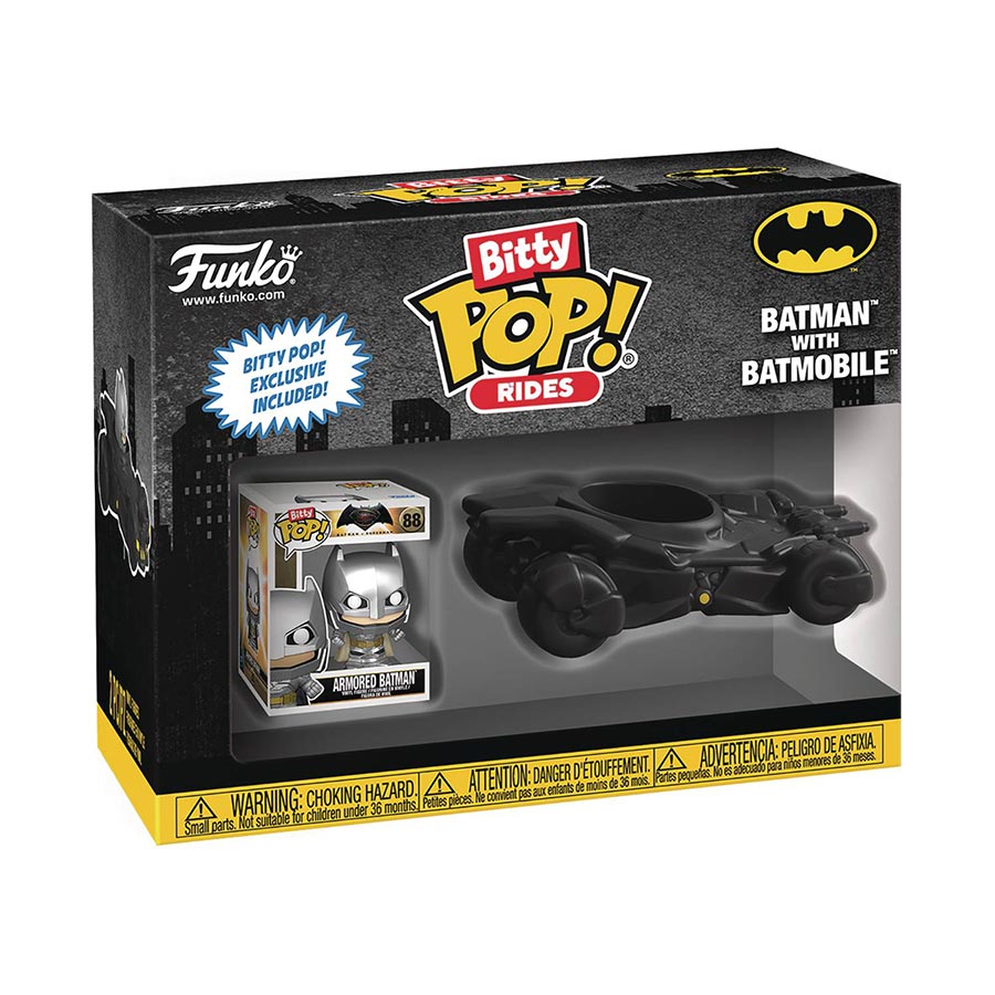 Bitty POP Ride DC Comics Batman With Batmobile Vinyl Figure