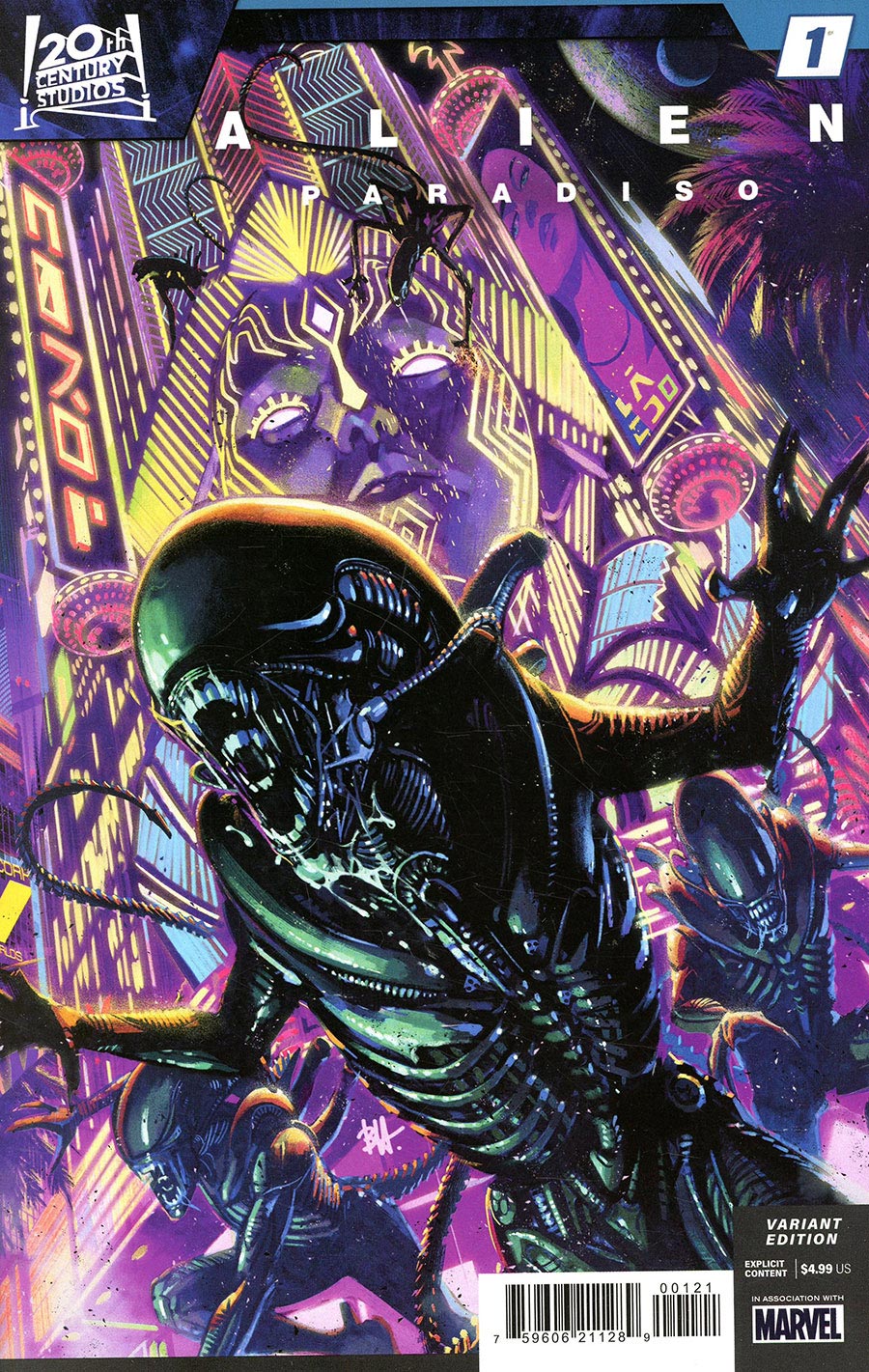 Alien Paradiso #1 Cover B Variant Ben Harvey Cover