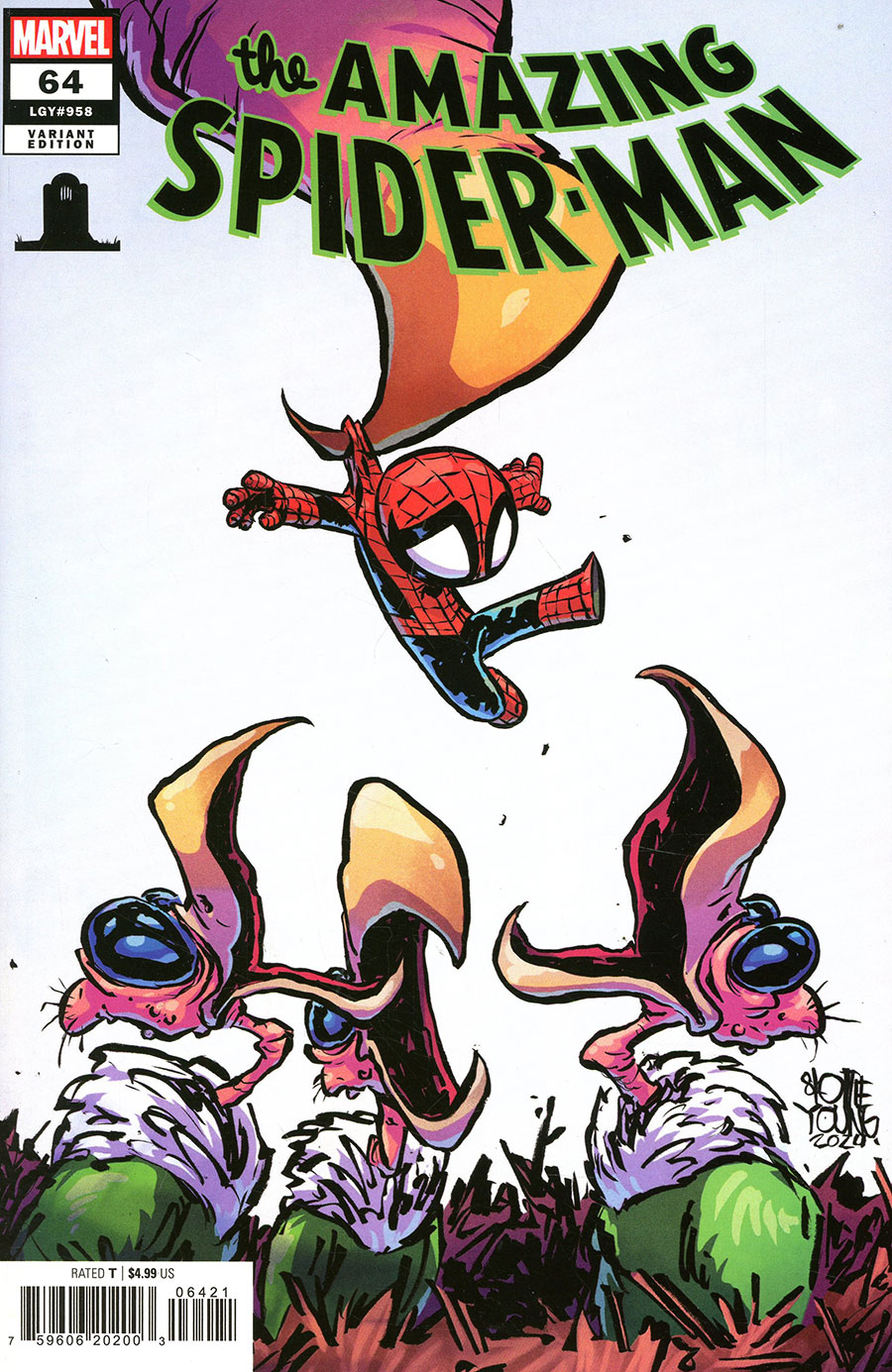 Amazing Spider-Man Vol 6 #64 Cover B Variant Skottie Young 8 Deaths Of Spider-Man Cover