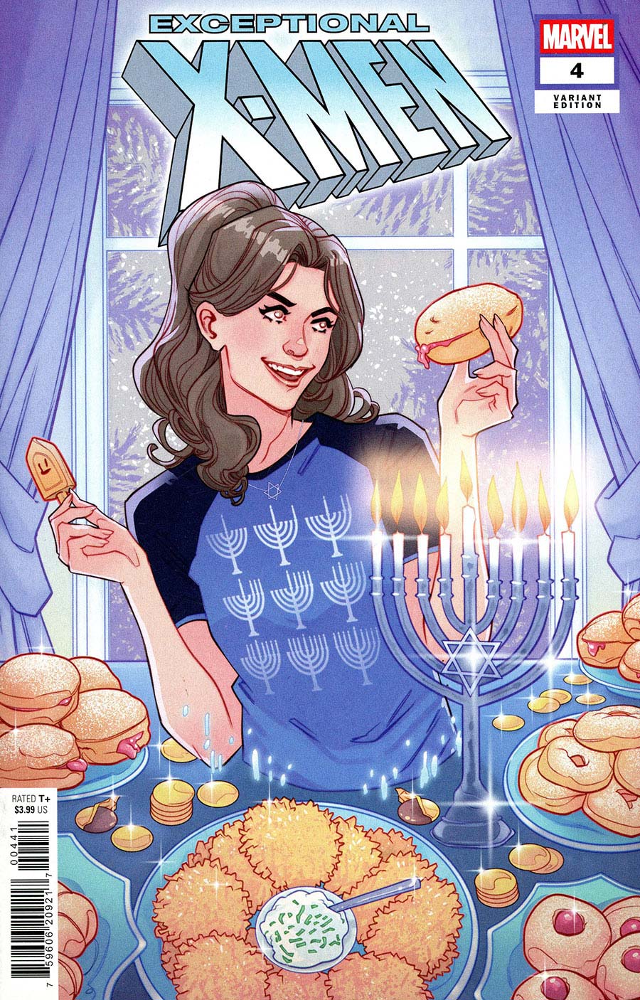 Exceptional X-Men #4 Cover B Variant Marguerite Sauvage Winter Holiday Cover