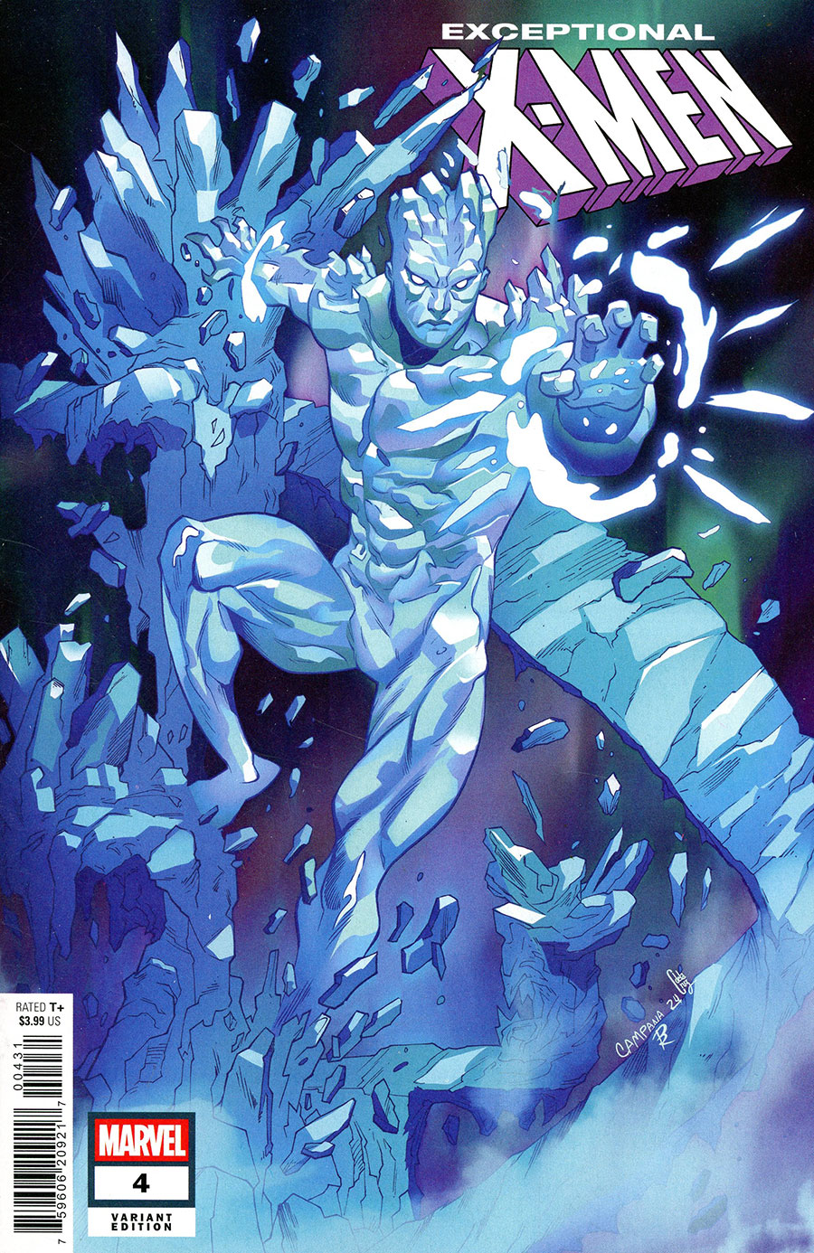 Exceptional X-Men #4 Cover D Variant Chris Campana Iceman Cover
