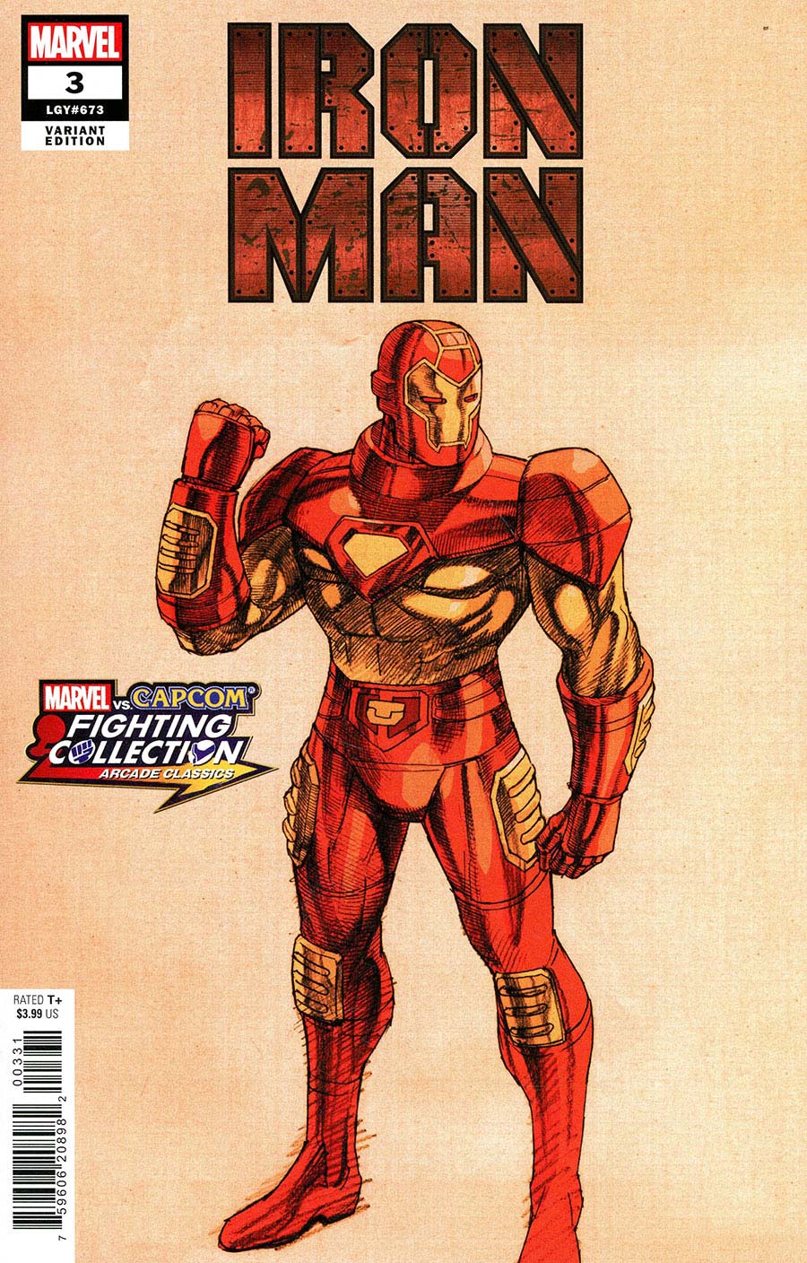Iron Man Vol 7 #3 Cover B Variant Bengus Marvel vs Capcom