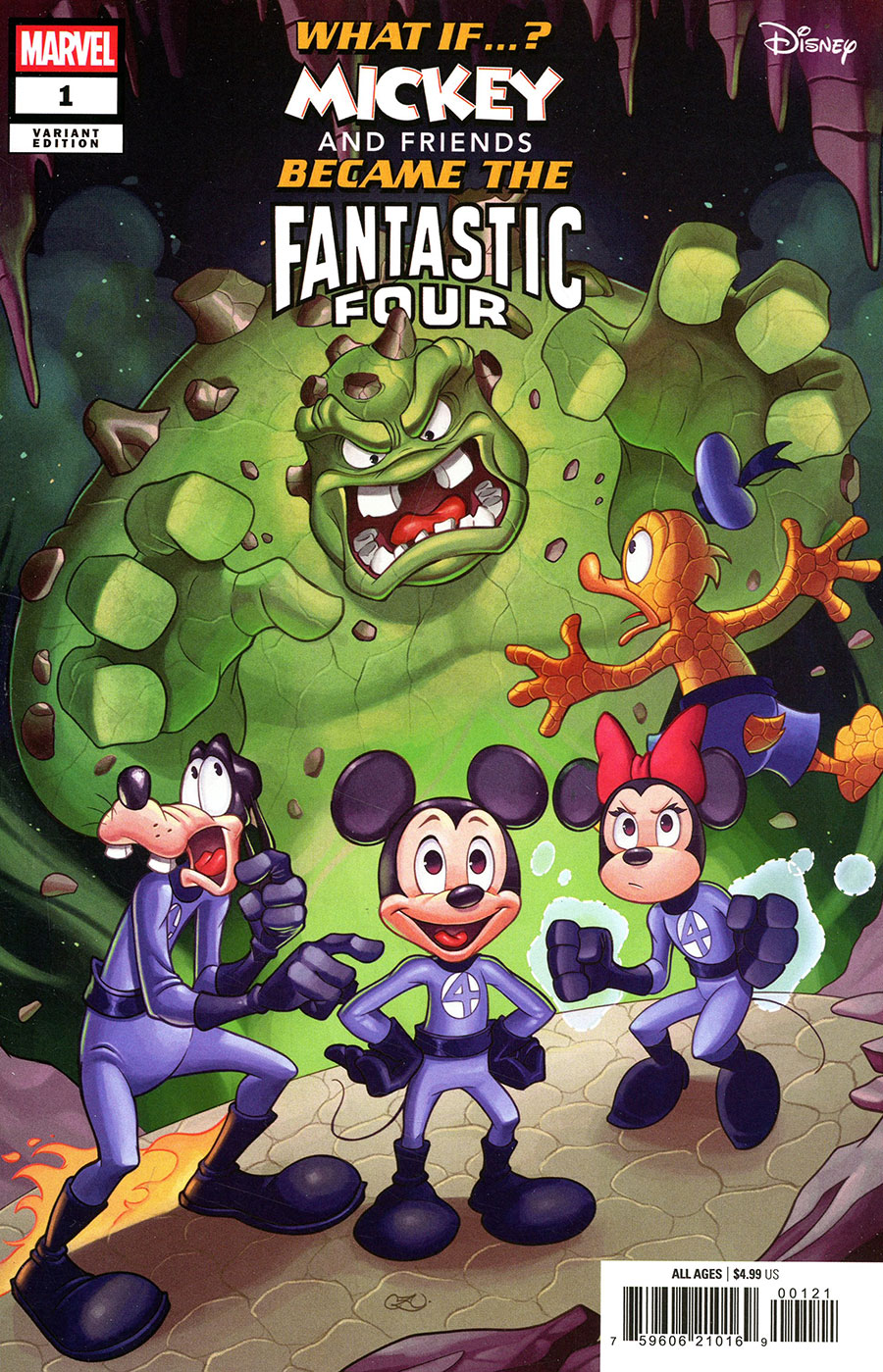 Marvel & Disney What If Mickey And Friends Became The Fantastic Four #1 (One Shot) Cover B Variant Chrissie Zullo Cover
