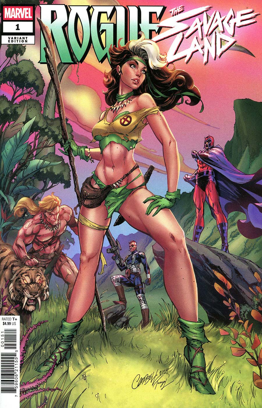 Rogue The Savage Land #1 Cover D Variant J Scott Campbell Rogue Cover