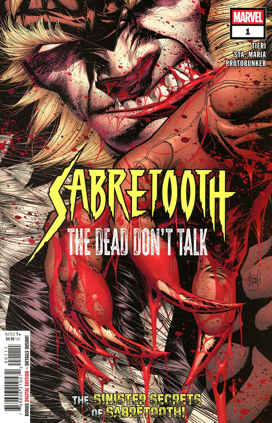 Sabretooth The Dead Dont Talk #1 Cover A Regular Adam Kubert Cover