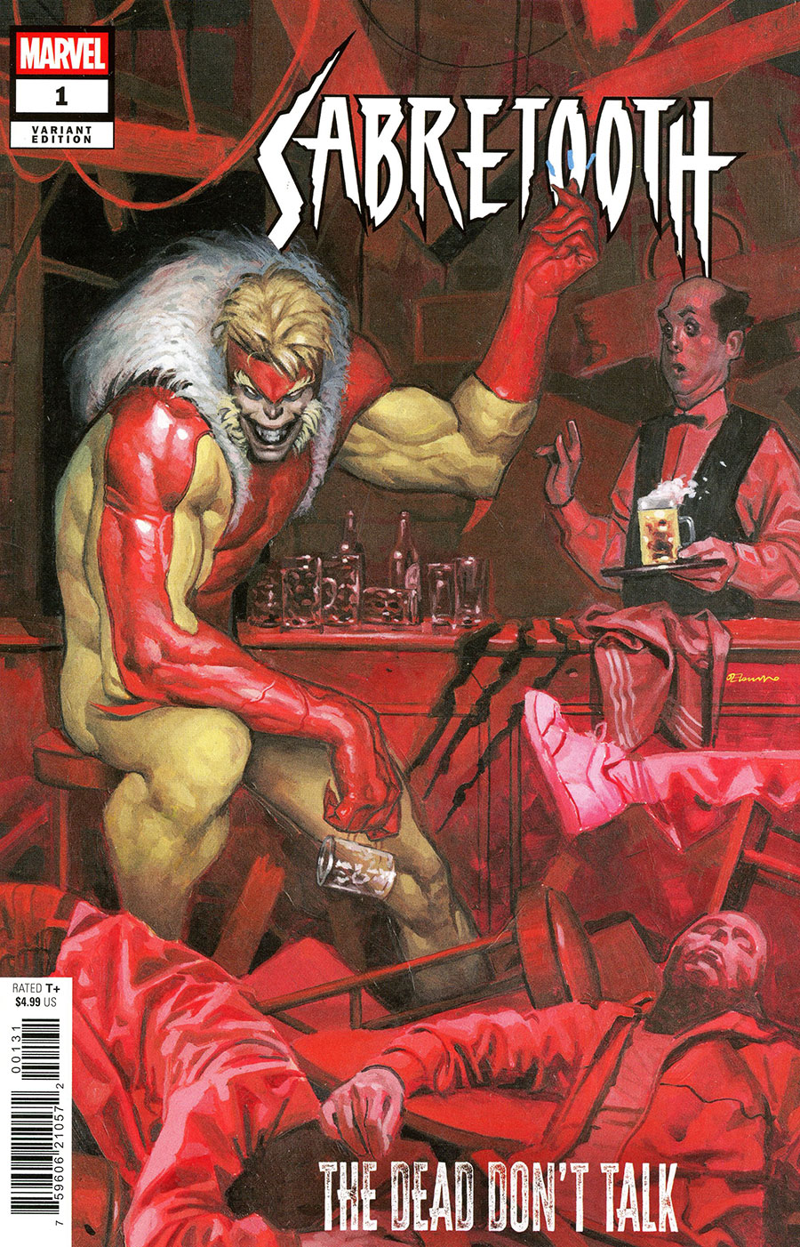 Sabretooth The Dead Dont Talk #1 Cover C Variant Fabrizio De Tommaso Cover