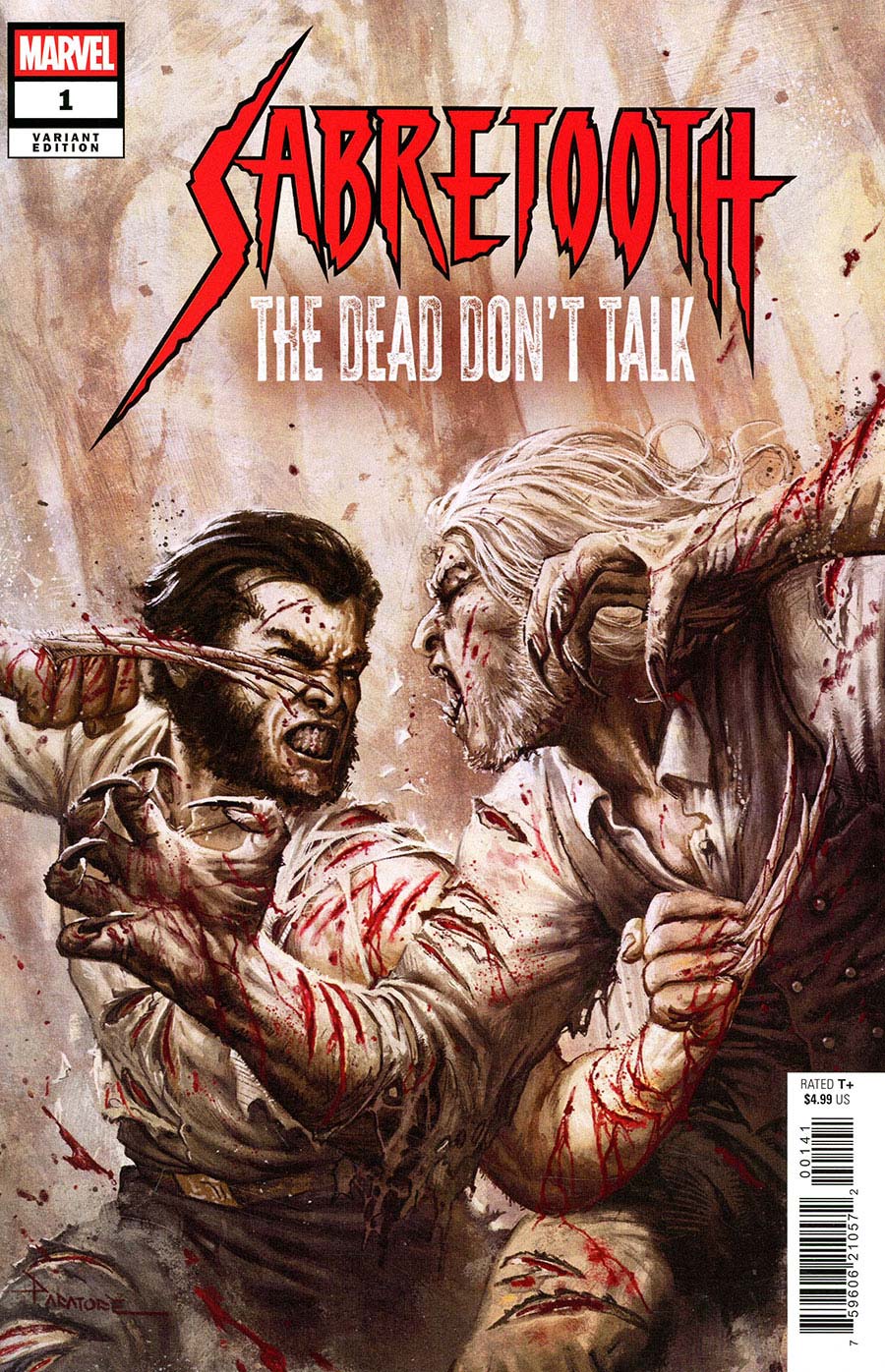 Sabretooth The Dead Dont Talk #1 Cover D Variant Davide Paratore Cover