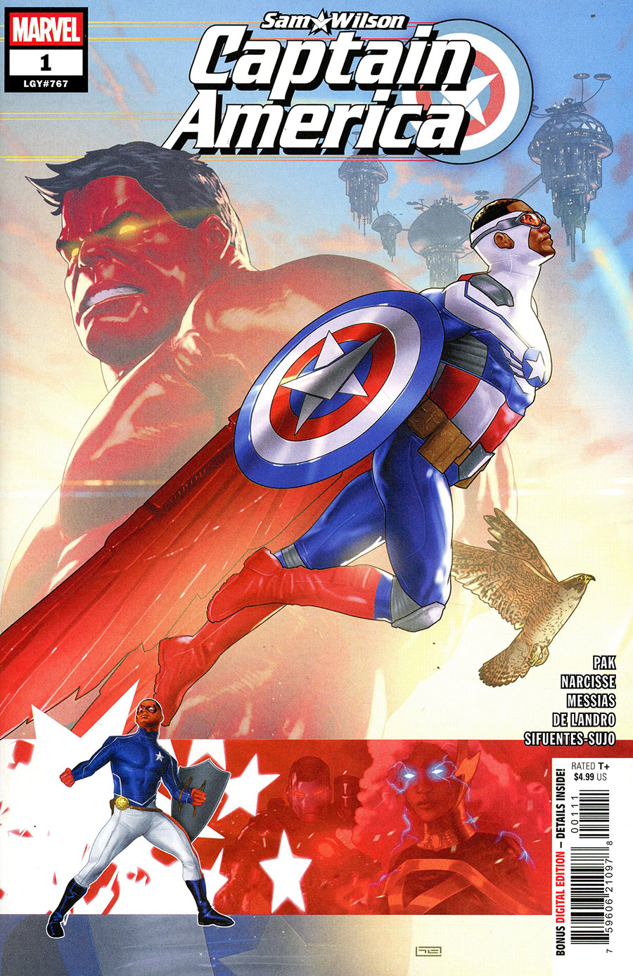 Sam Wilson Captain America #1 Cover A Regular Taurin Clarke Cover