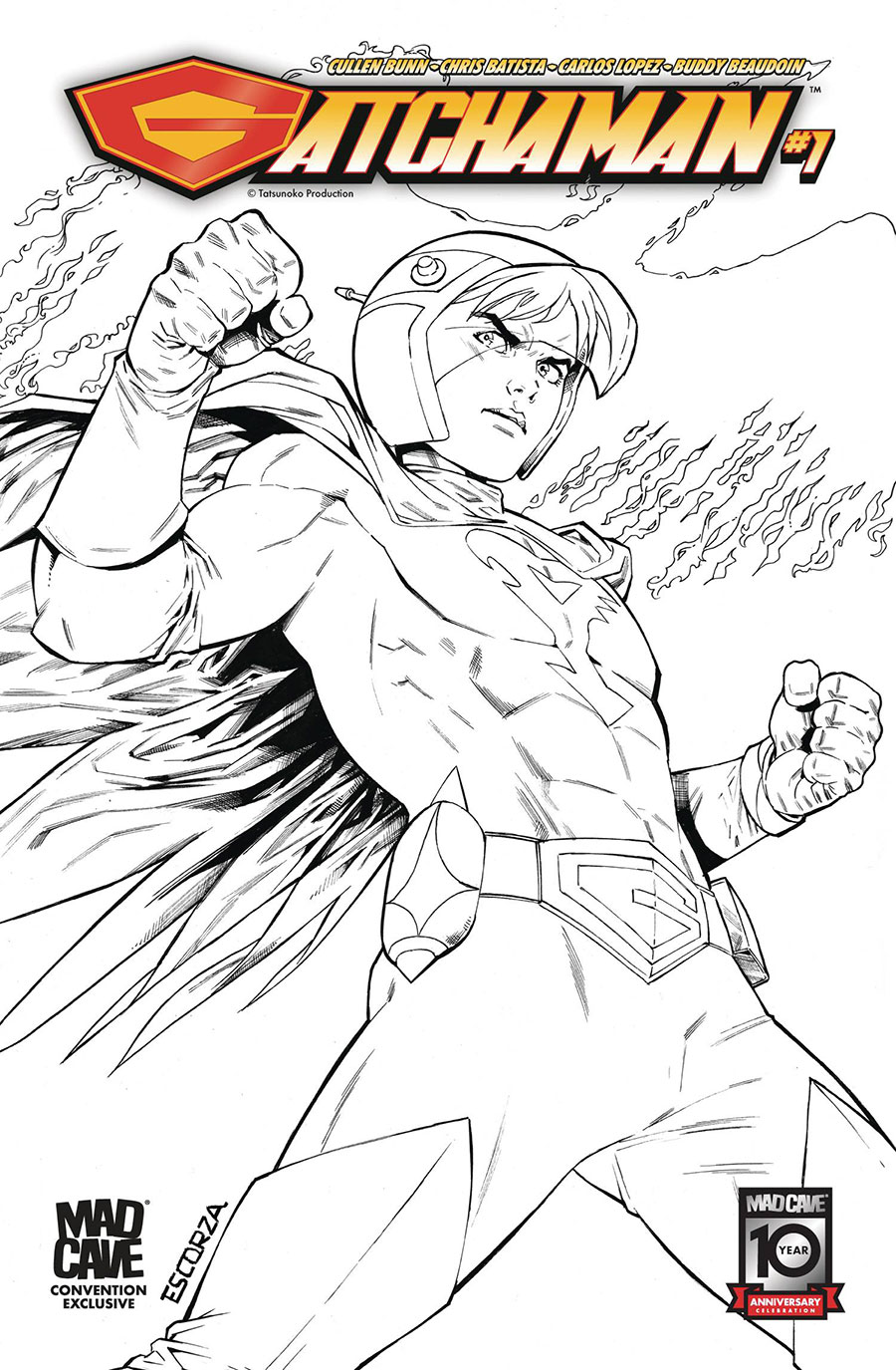 Gatchaman #1 Cover J Convention Exclusive Isaac Escorza & Esau Escorza Variant Cover