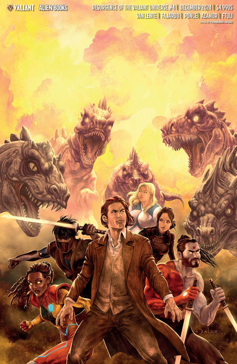 Resurgence Of The Valiant Universe #4 Cover C Variant Fernando Baldo Virgin Cover