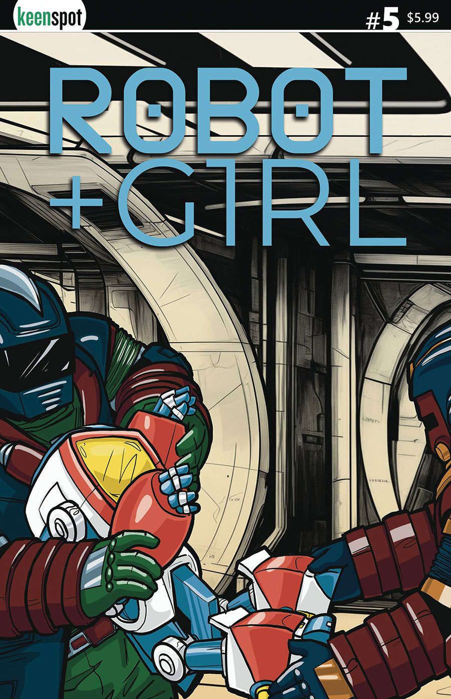 Robot + Girl #5 Cover B Variant Mike White Cover
