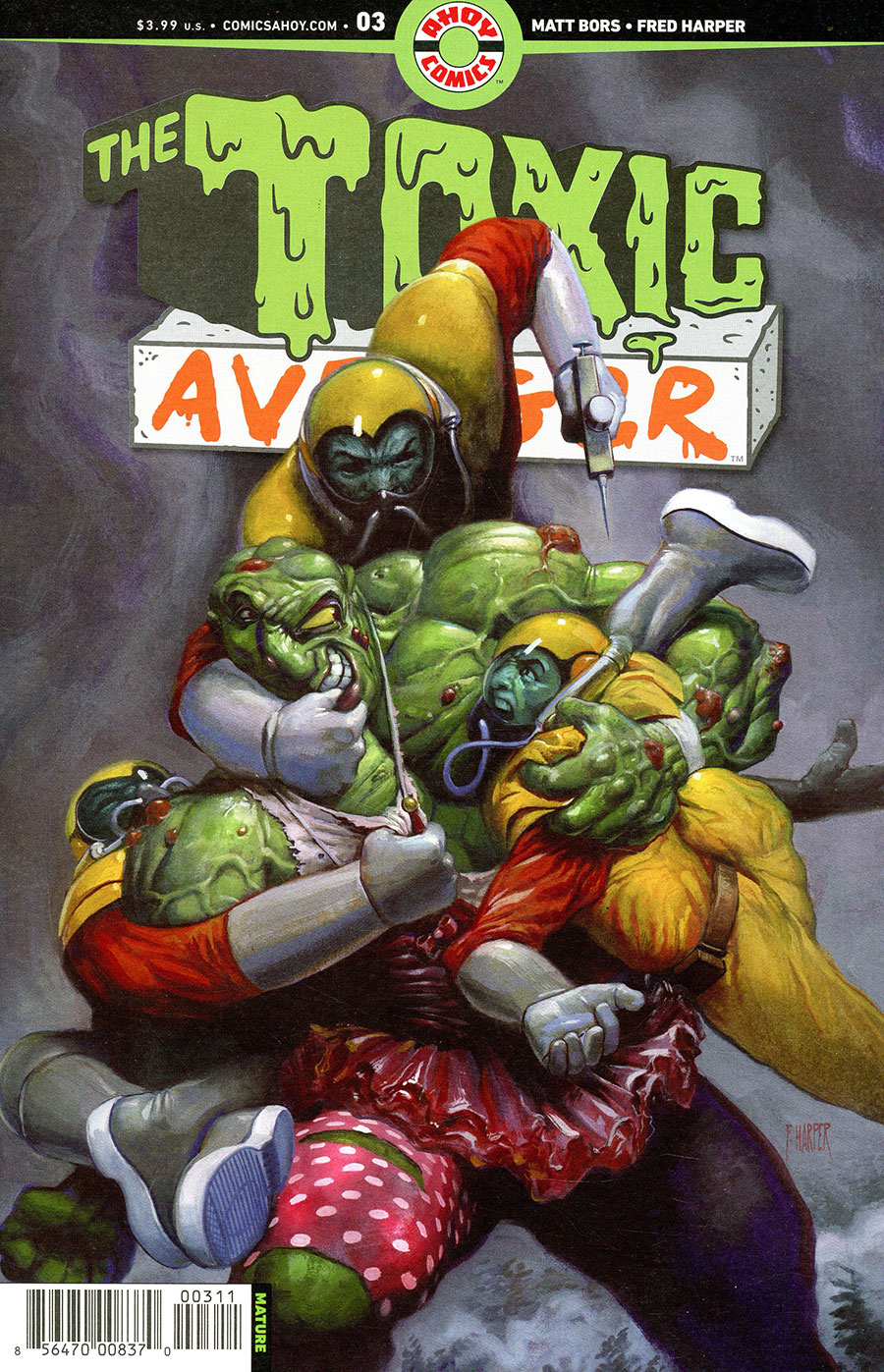 Toxic Avenger Vol 2 #3 Cover A Regular Fred Harper Cover