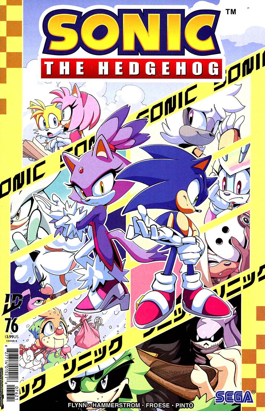 Sonic The Hedgehog Vol 3 #76 Cover B Variant Adam Bryce Thomas Cover