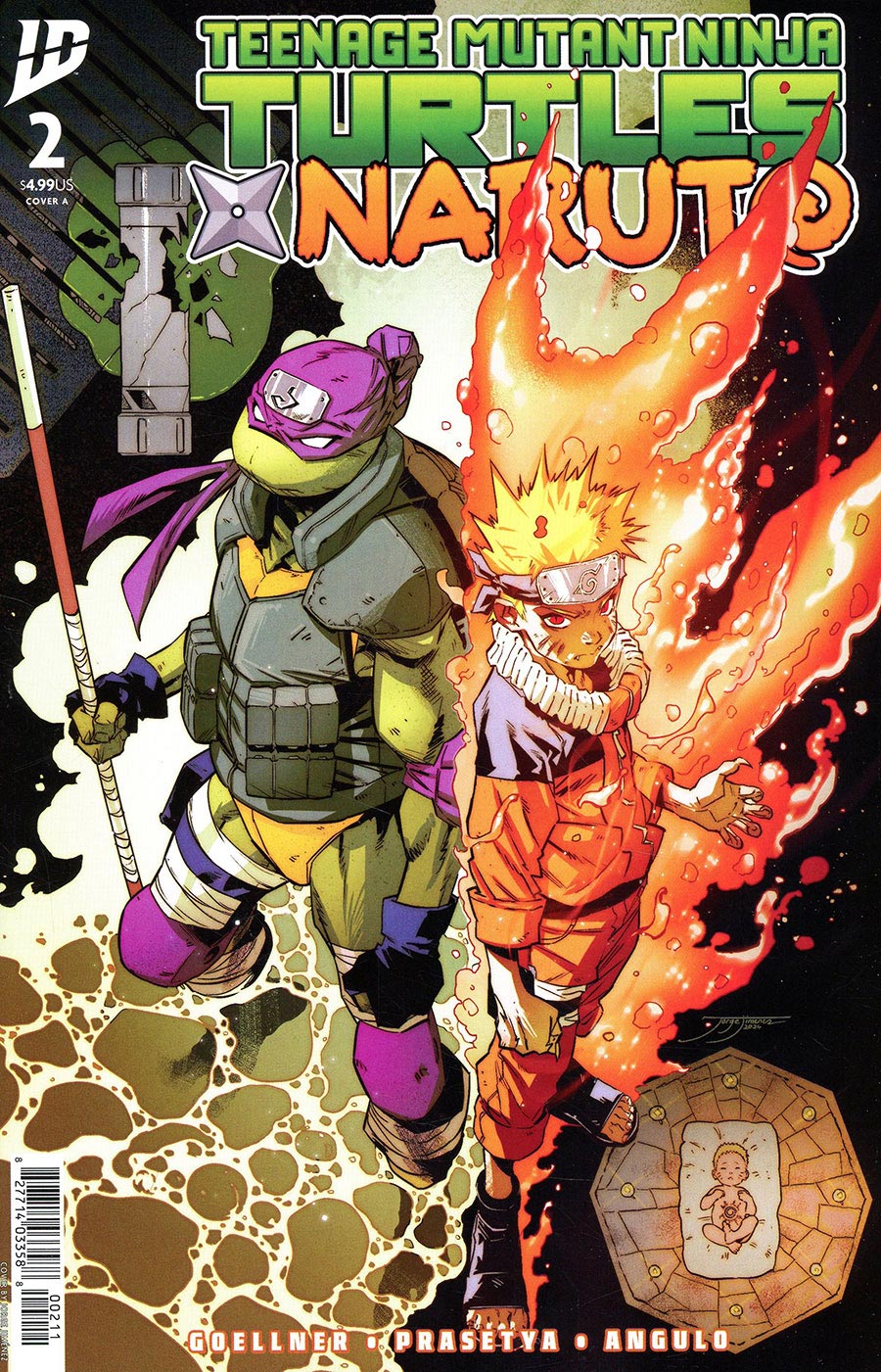 Teenage Mutant Ninja Turtles x Naruto #2 Cover A Regular Jorge Jimenez Cover