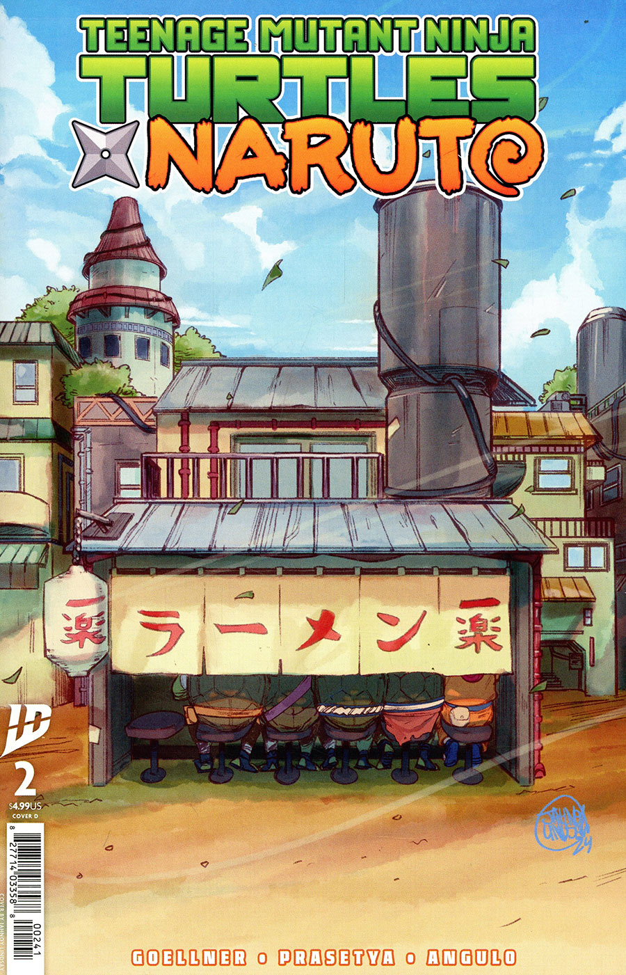 Teenage Mutant Ninja Turtles x Naruto #2 Cover D Variant Jahnoy Lindsay Cover
