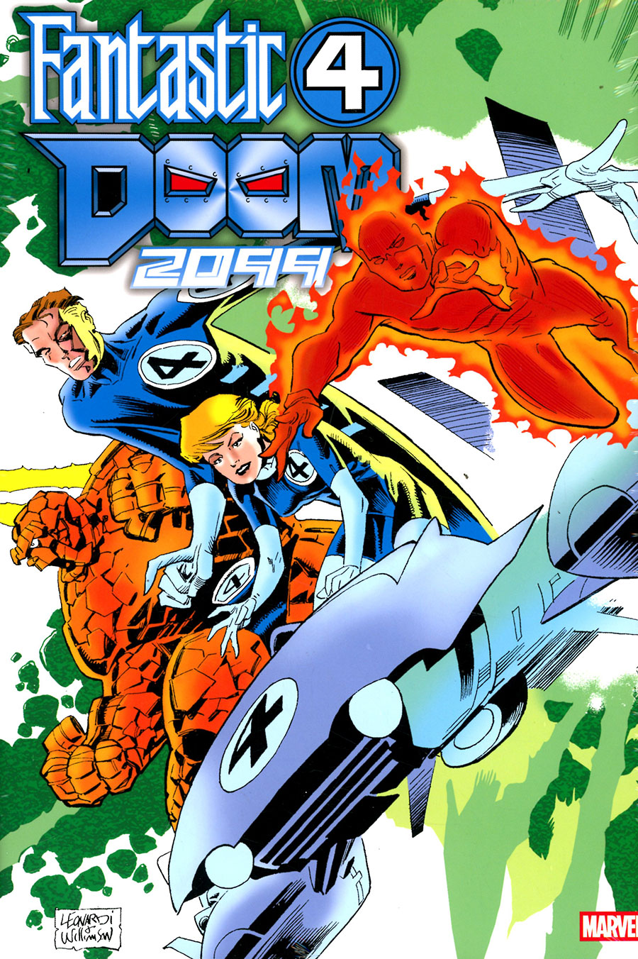 Fantastic Four Doom 2099 Omnibus HC Direct Market Rick Leonardi Variant Cover
