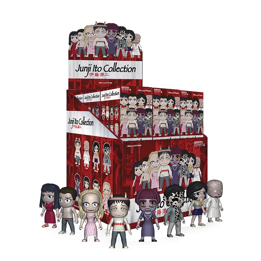 Junji Ito Kawaii Titans Mini Figure Blind Mystery Box 18-Piece Display (New Edition)