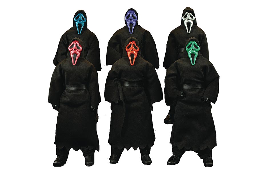 Mego Horror Ghostface (Assorted Colors Face) 8-Inch Action Figure