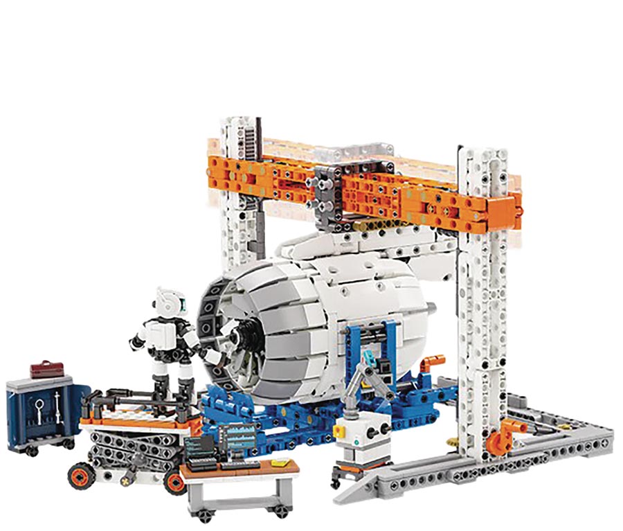 Pantasy Aircraft Engine Maintenance Workshop 682-Piece Building Block Toy
