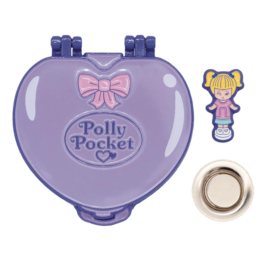 Polly Pocket Purple Compact Hinged Pin