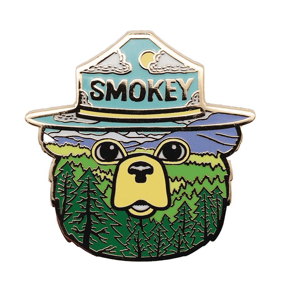 Smokey Bear Pin - Forest