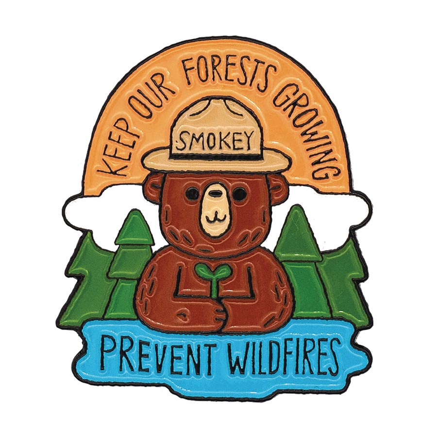 Smokey Bear Pin - Keep Forests Growing