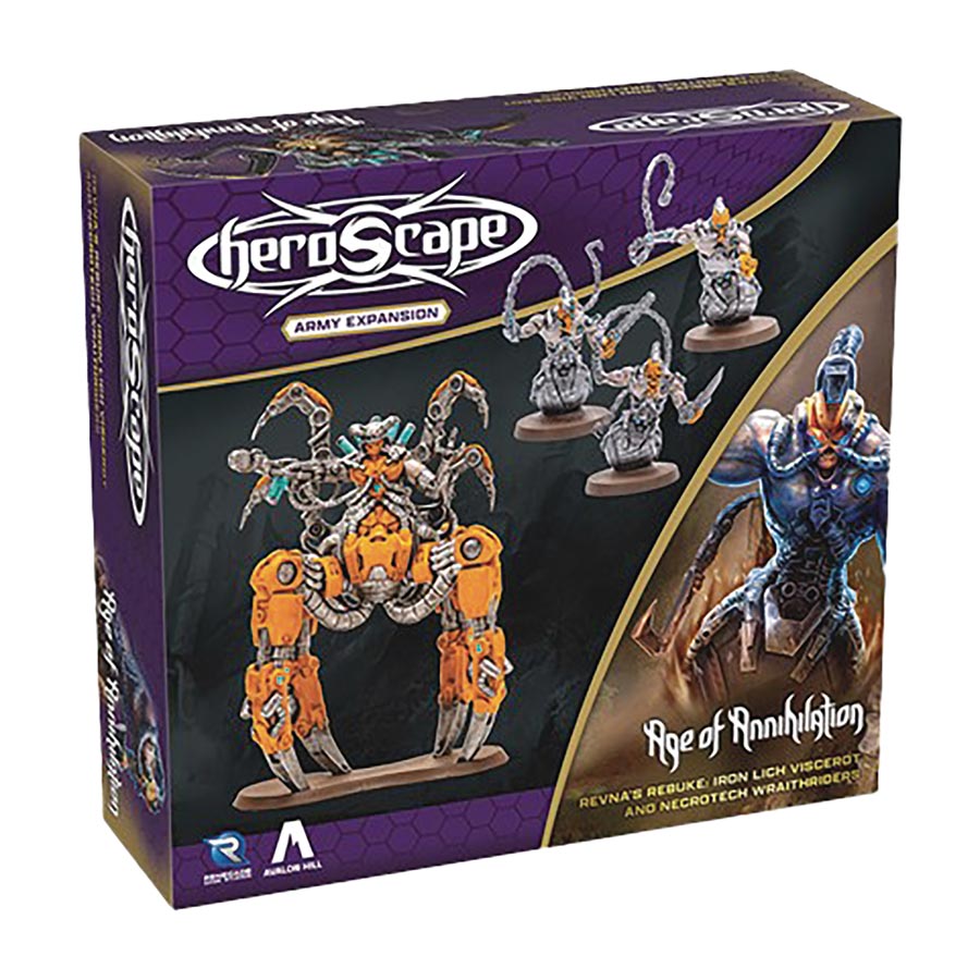 HeroScape Revnas Rebuke Iron Lich Viscerot & Necrotech Wraithriders Army Expansion