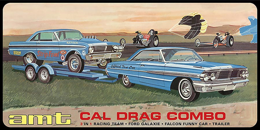 1964 Galaxie AWB Falcon & Trailer 1/25 Scale 2-Piece Model Kit