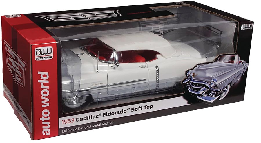 Auto World 1953 Cadillac Eldorado Convertible 1/18 Scale Die-Cast Vehicle