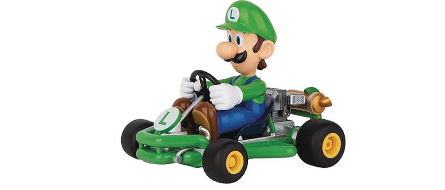 Mario Kart Pipe Kart Luigi 1/18 Scale 2.4-Ghz R/C Car
