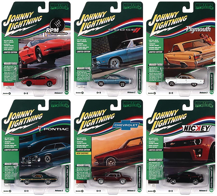 Johnny Lightning Muscle Cars USA 1/64 Scale Die-Cast Car Assortment 2022 R2 A