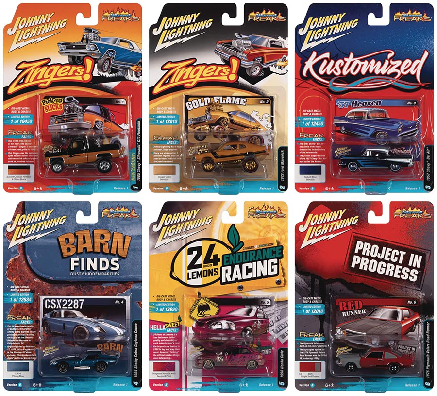 Johnny Lightning Street Freaks 1/64 Scale Die-Cast Car Assortment 2022 R1 B